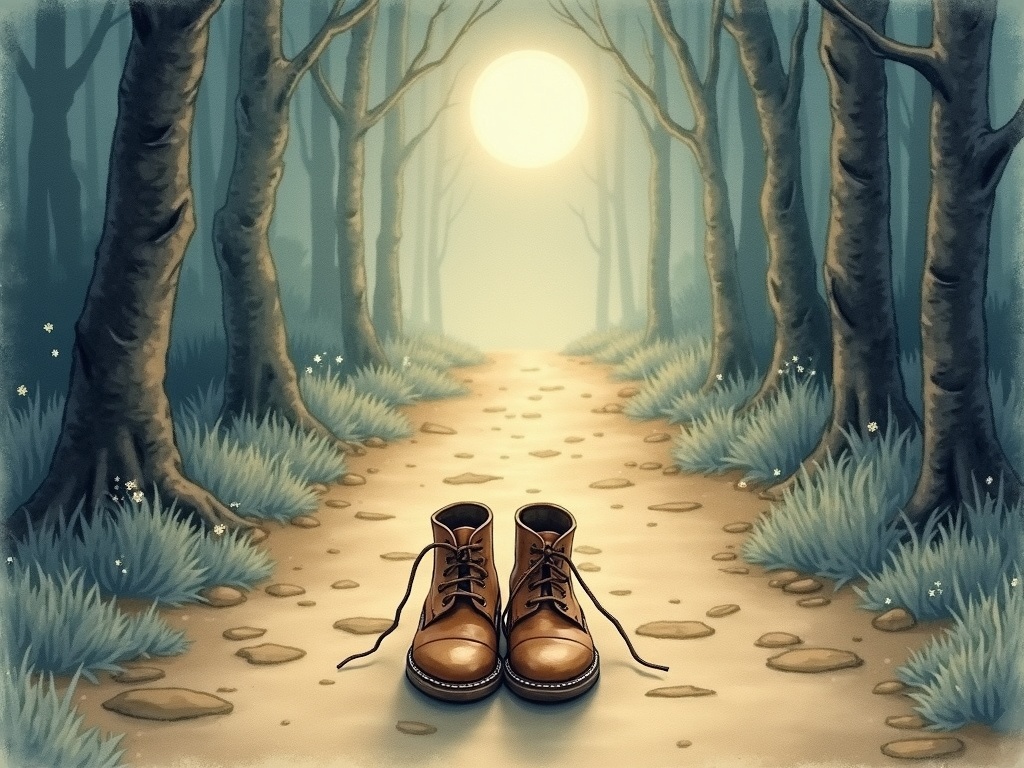 Ilustracja snu: buty