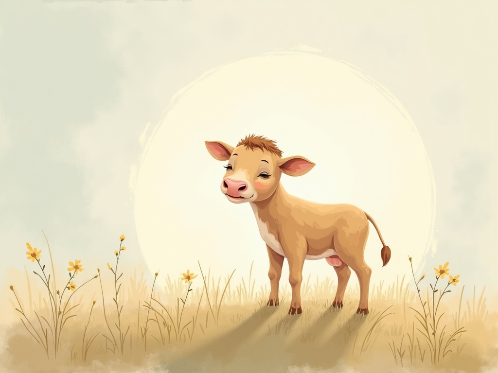 Ilustracja snu: cielę