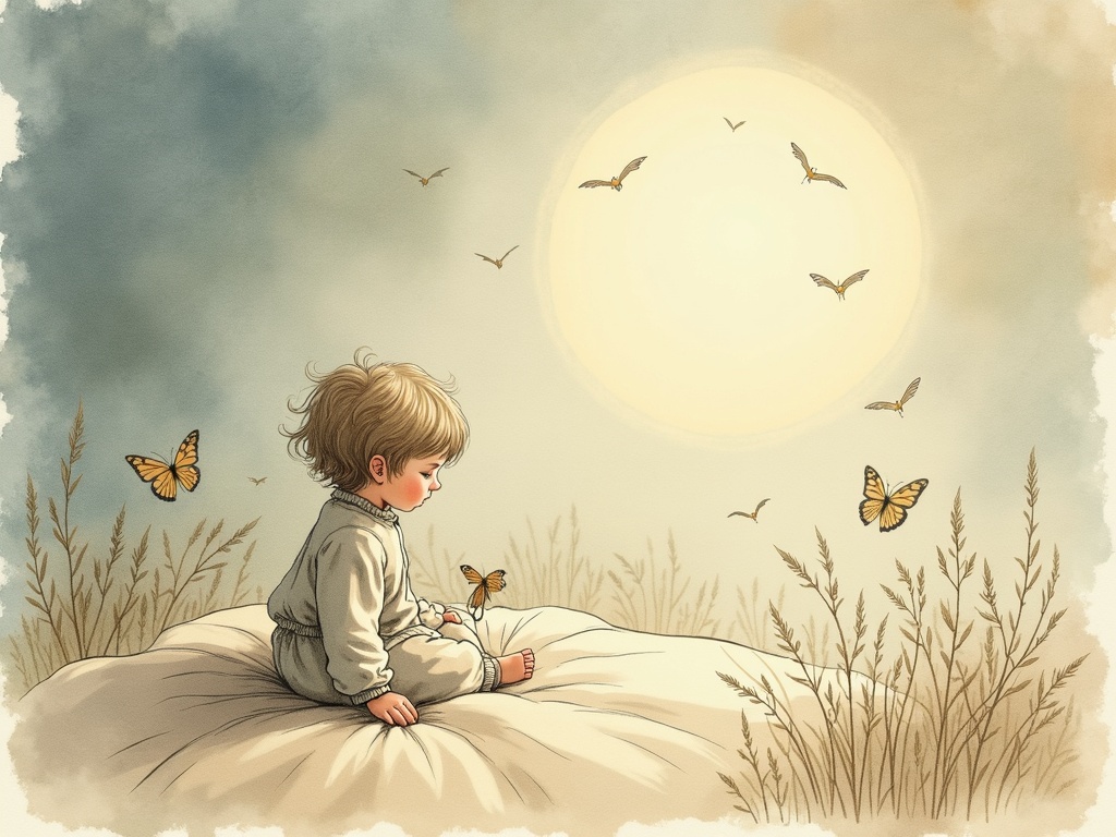 Ilustracja snu: dziecko w brzuchu
