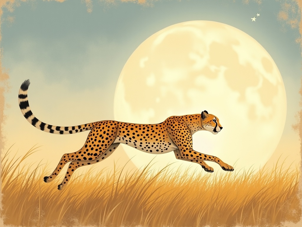 Ilustracja snu: gepard