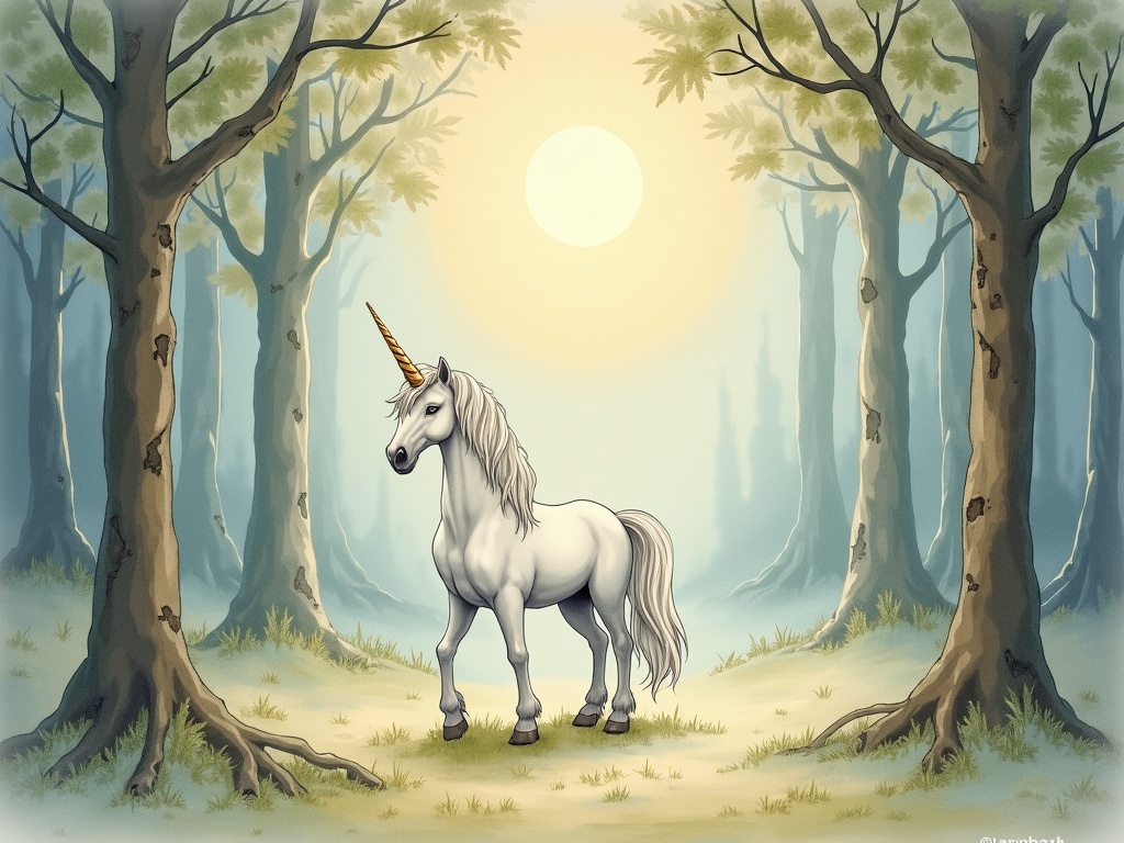 Ilustracja snu: jednorożec