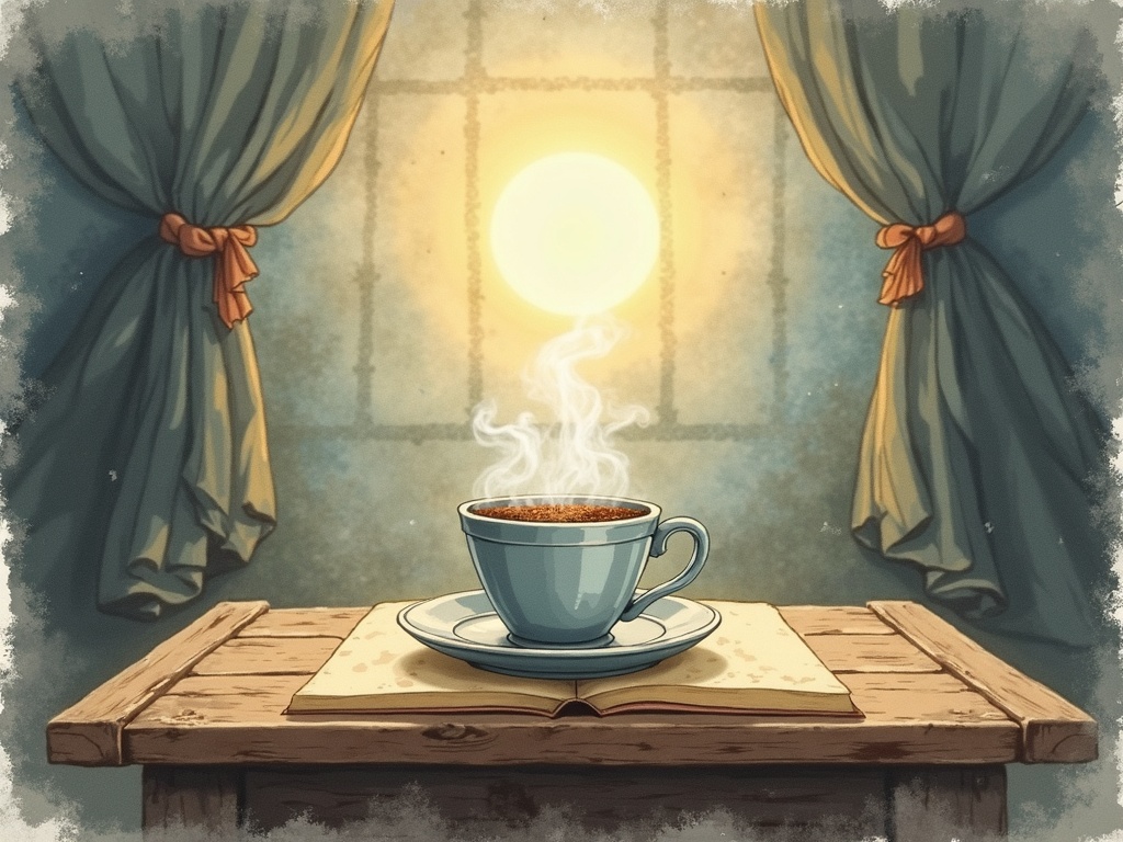 Ilustracja snu: kawa
