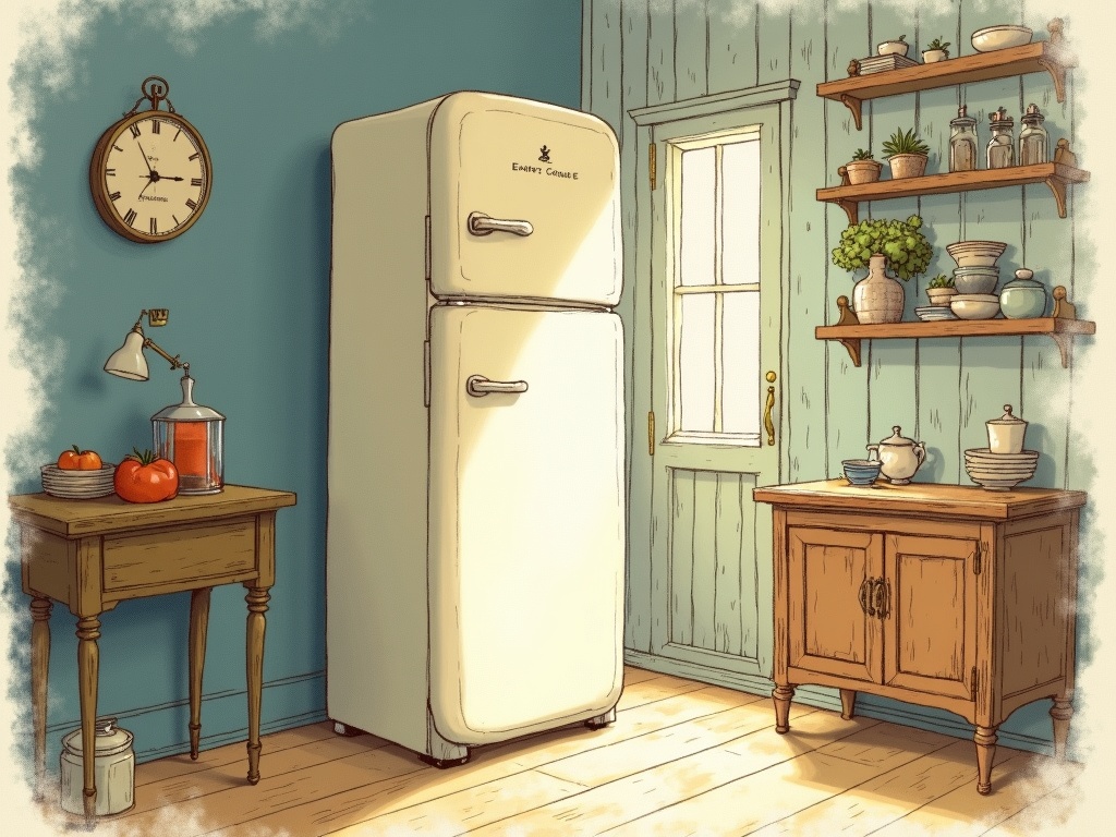Ilustracja snu: lodówka