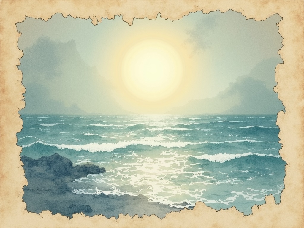 Ilustracja snu: ocean
