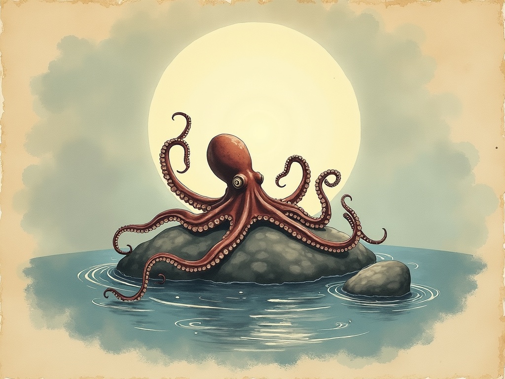 Ilustracja snu: ośmiornica