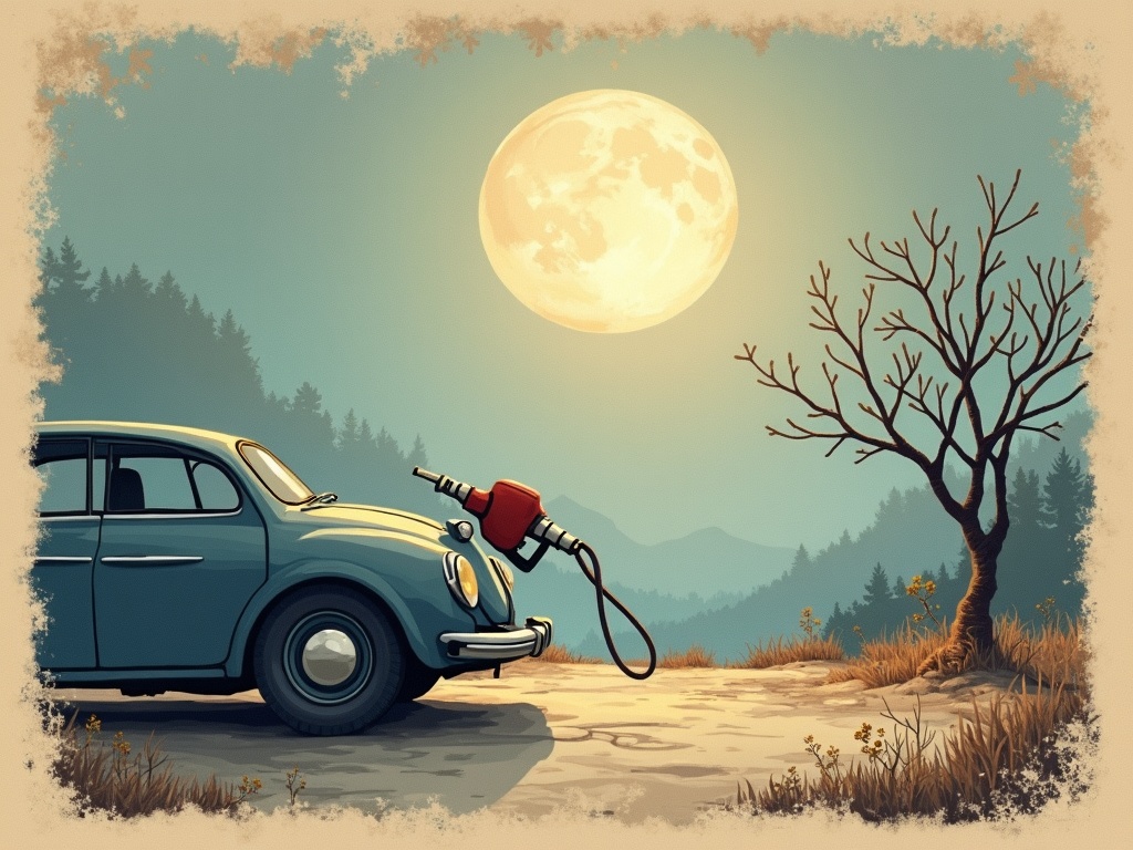 Ilustracja snu: paliwo