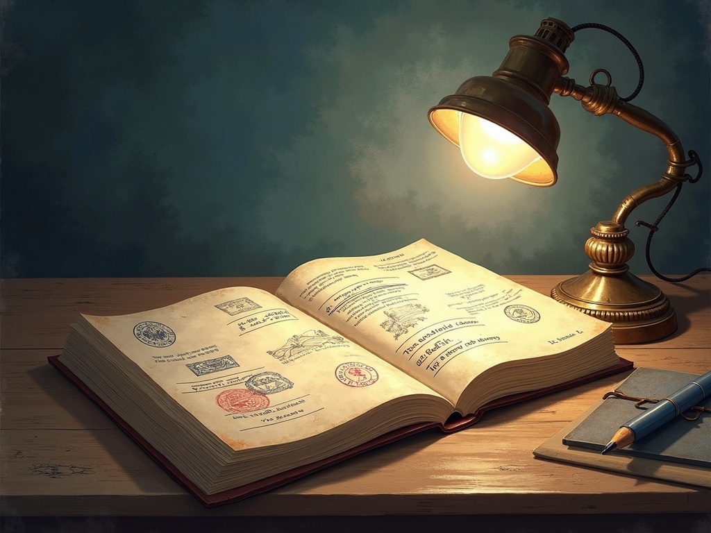 Ilustracja snu: paszport