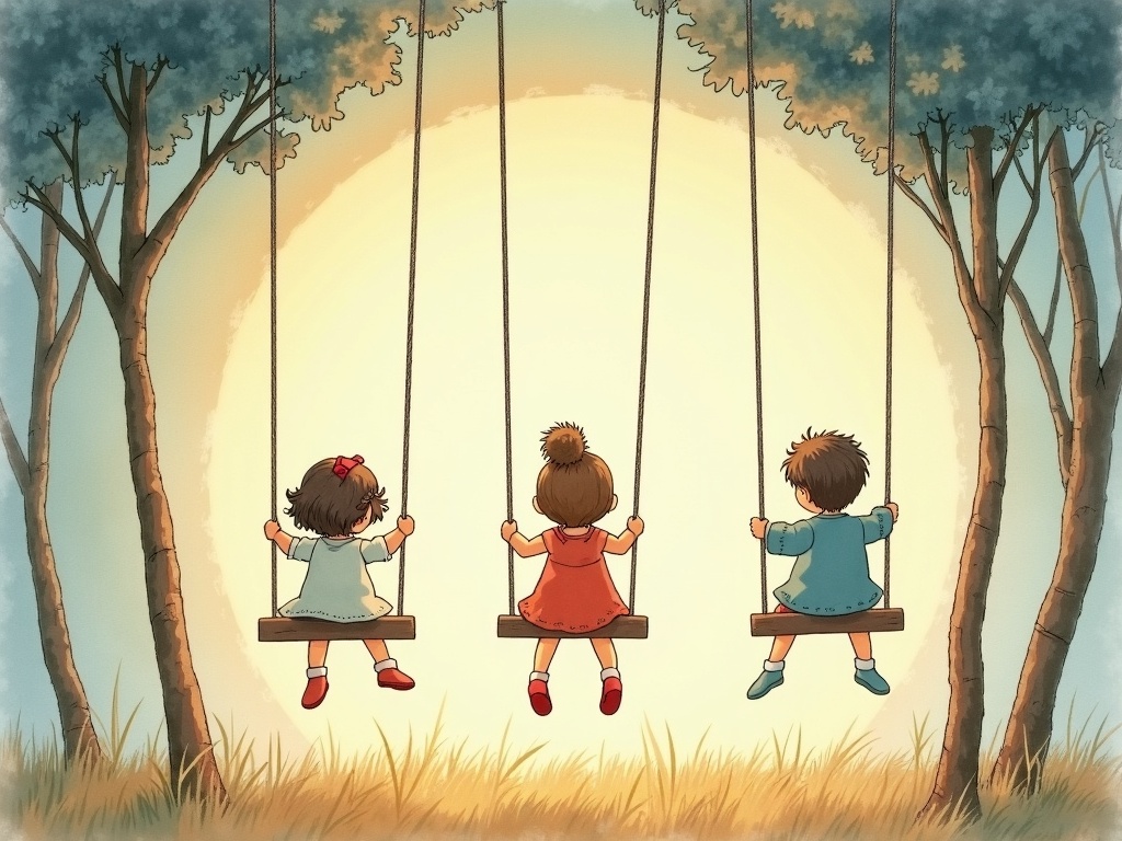 Ilustracja snu: plac zabaw