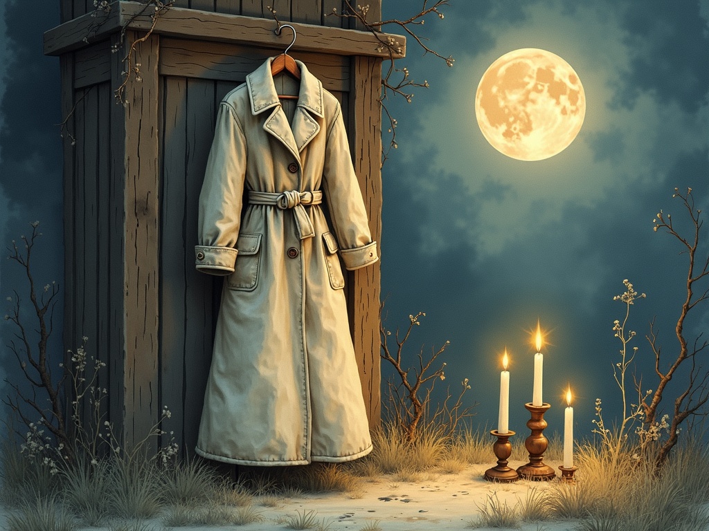 Ilustracja snu: płaszcz