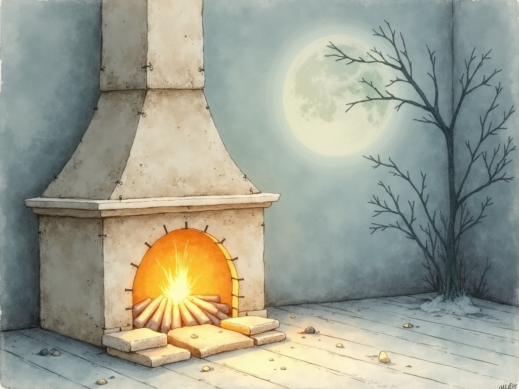 Ilustracja snu: popiół