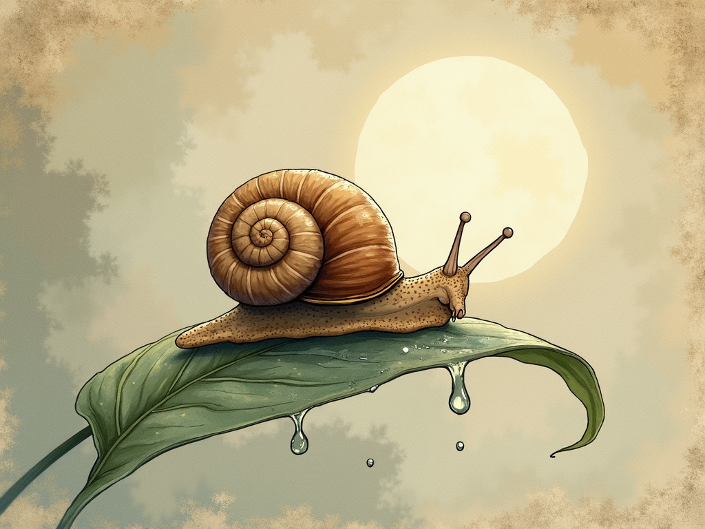 Ilustracja snu: ślimak