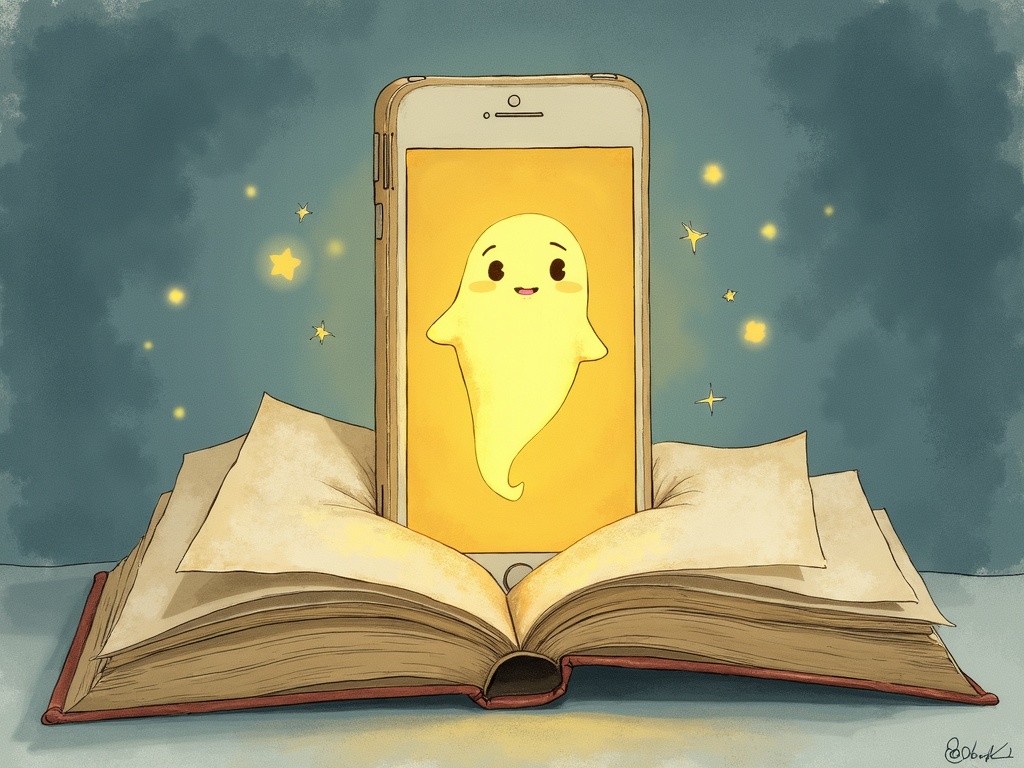 Ilustracja snu: logowanie do Snapchat