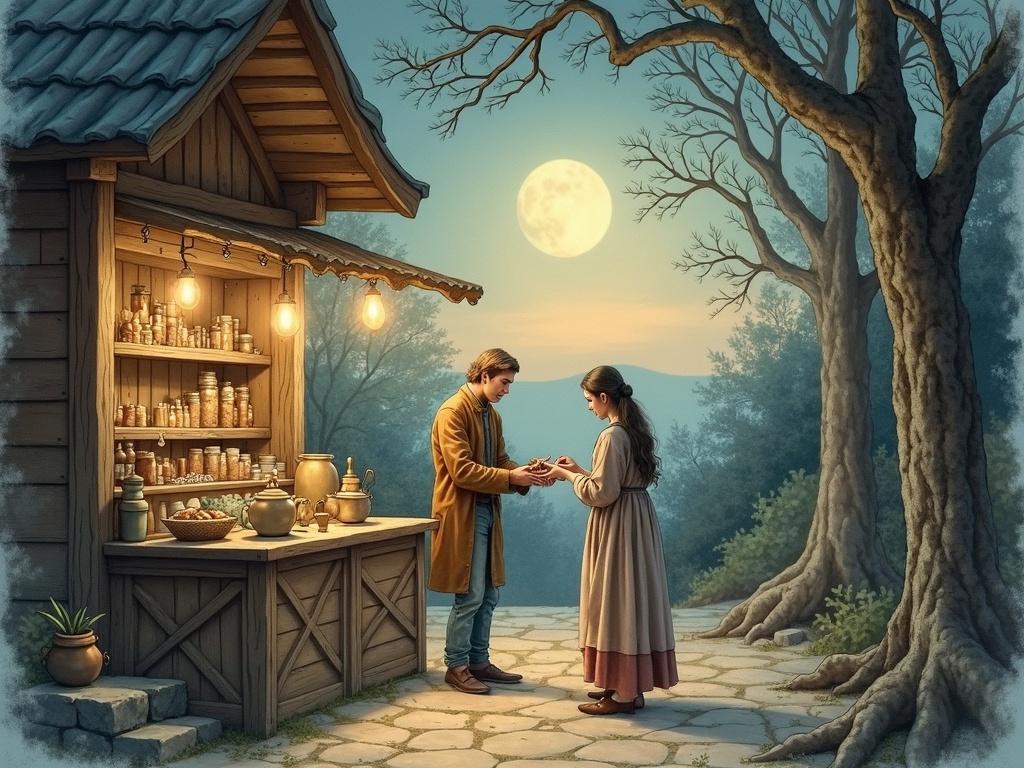 Ilustracja snu: sprzedawanie