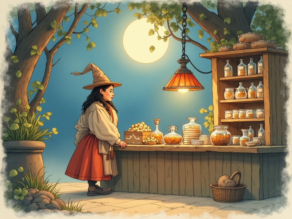 Ilustracja snu: sprzedawca