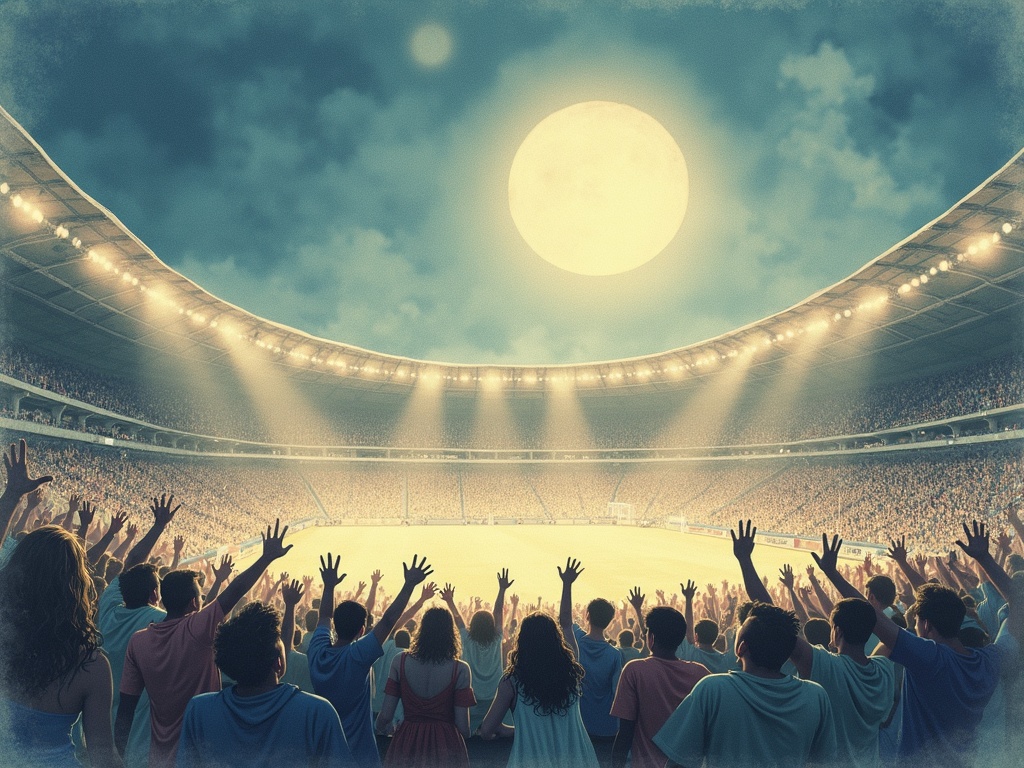 Ilustracja snu: stadion
