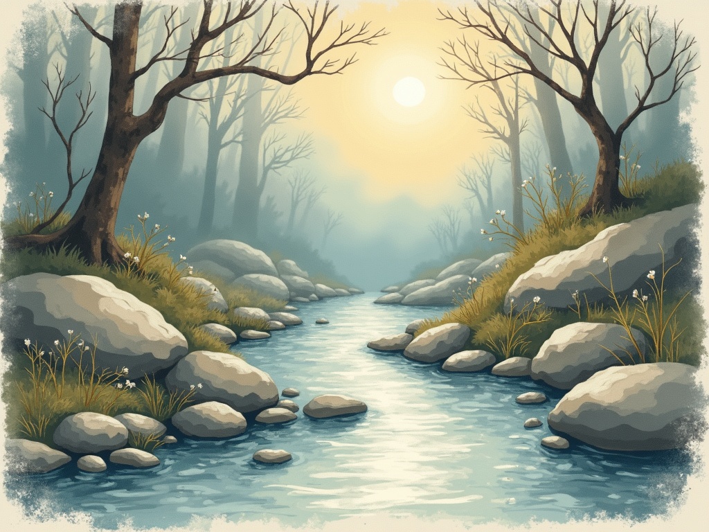 Ilustracja snu: strumień
