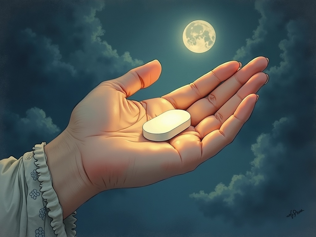 Ilustracja snu: tabletka