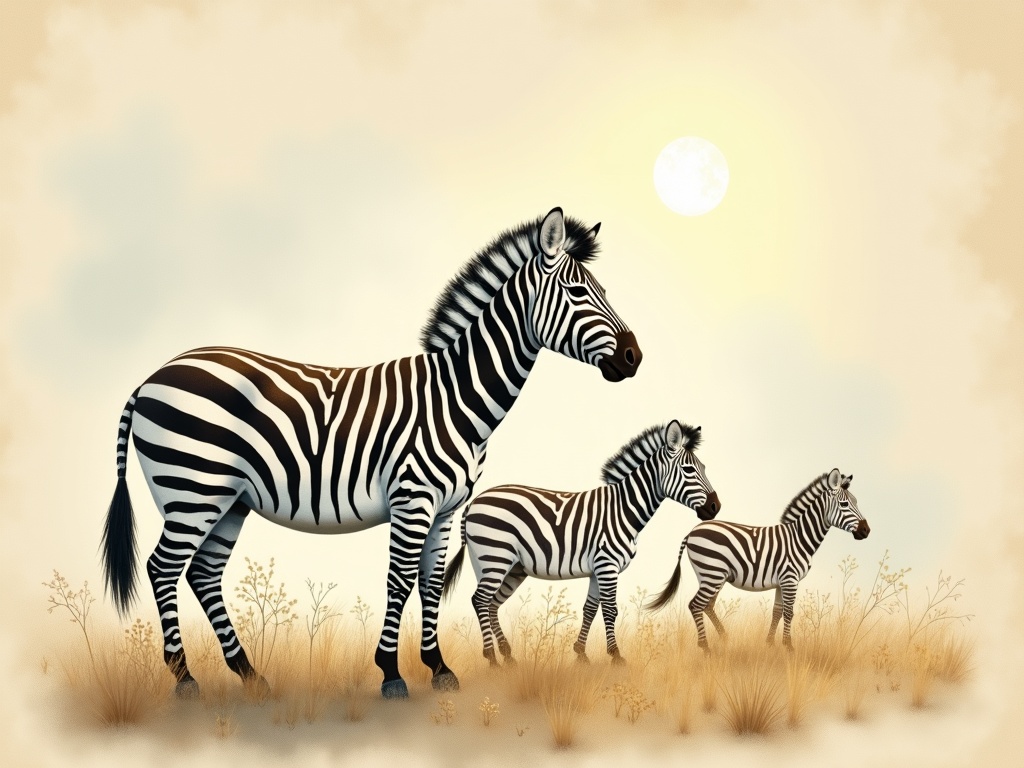 Ilustracja snu: zebra