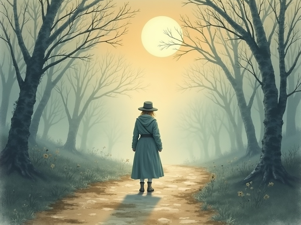 Ilustracja snu: zgubienie drogi z bliską osobą