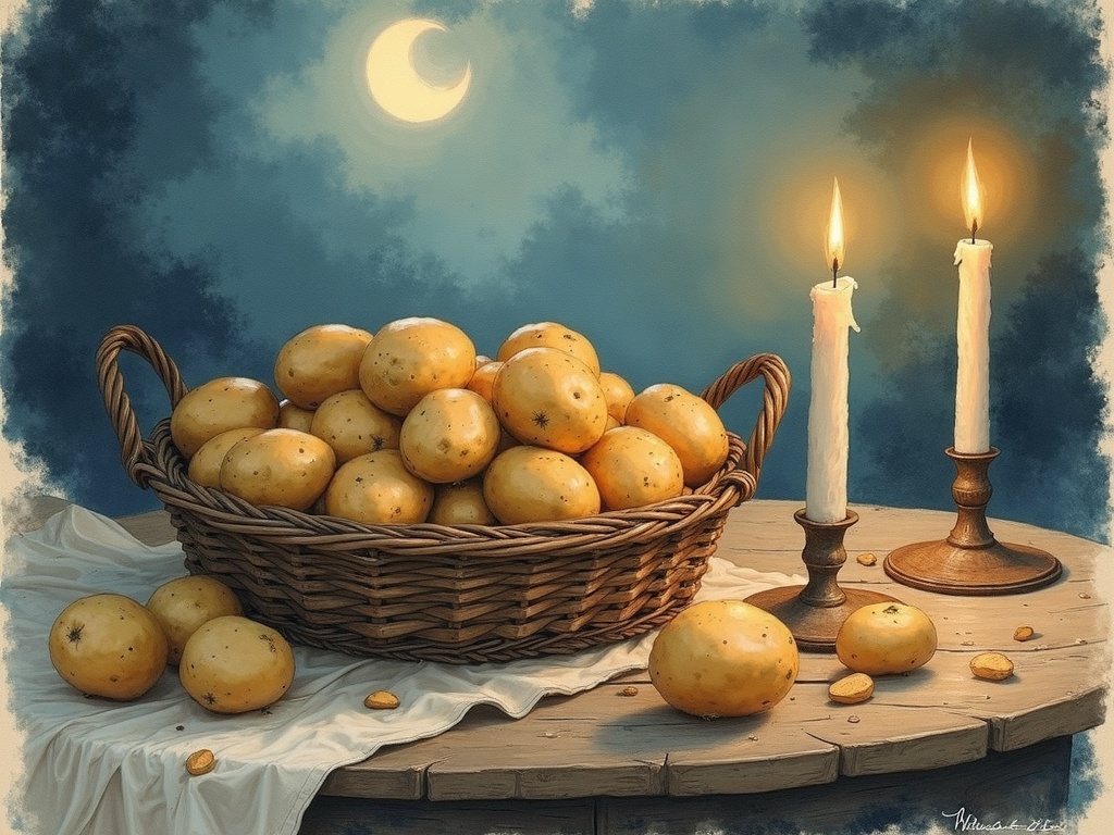Ilustracja snu: ziemniaki