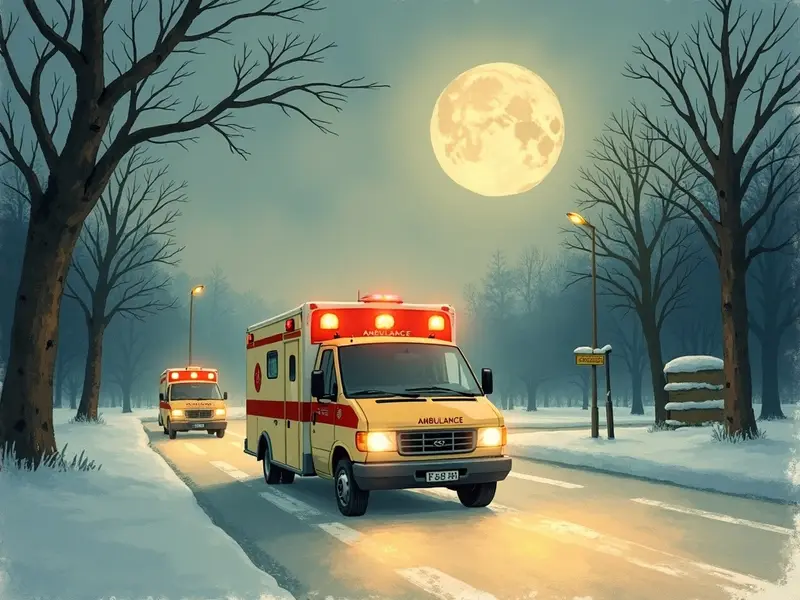 Ilustracja snu: ambulans