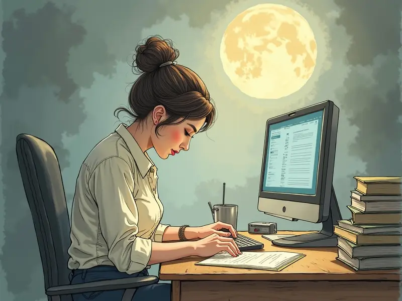 Ilustracja snu: biuro
