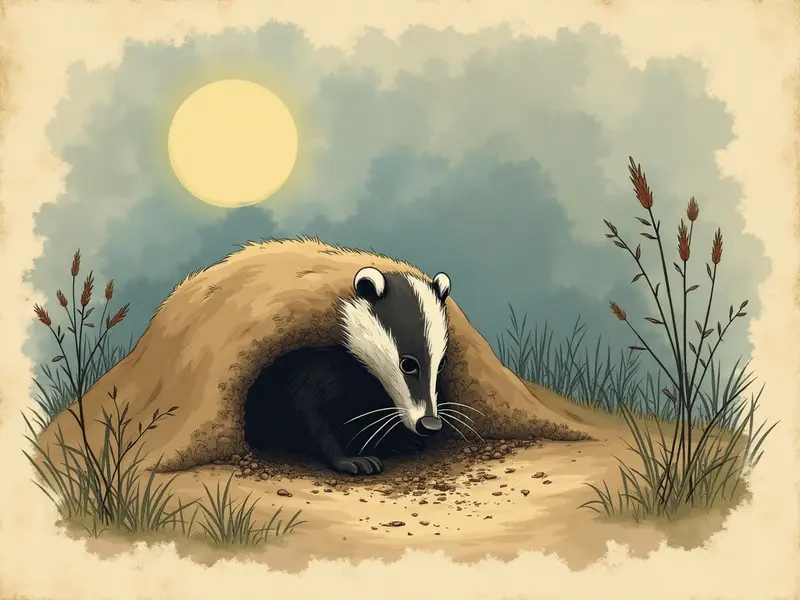 Ilustracja snu: borsuk