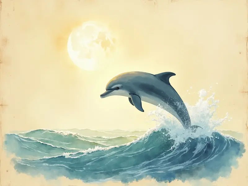 Ilustracja snu: delfin