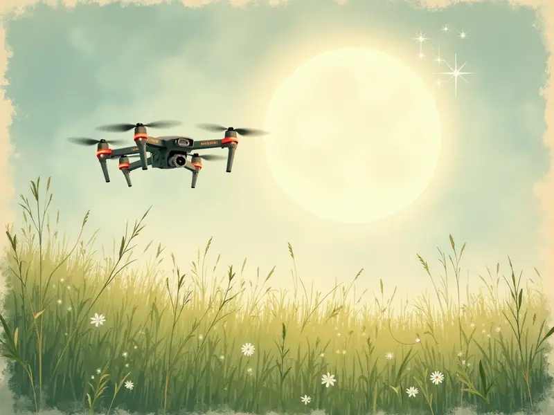Ilustracja snu: biały dron