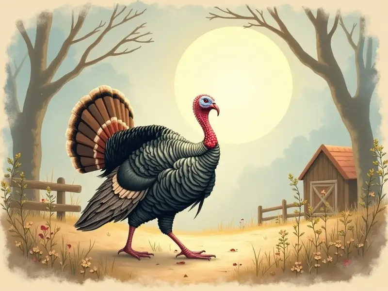 Ilustracja snu: indyk