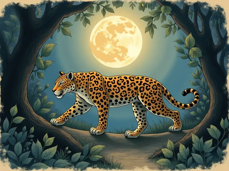 Ilustracja snu: jaguar