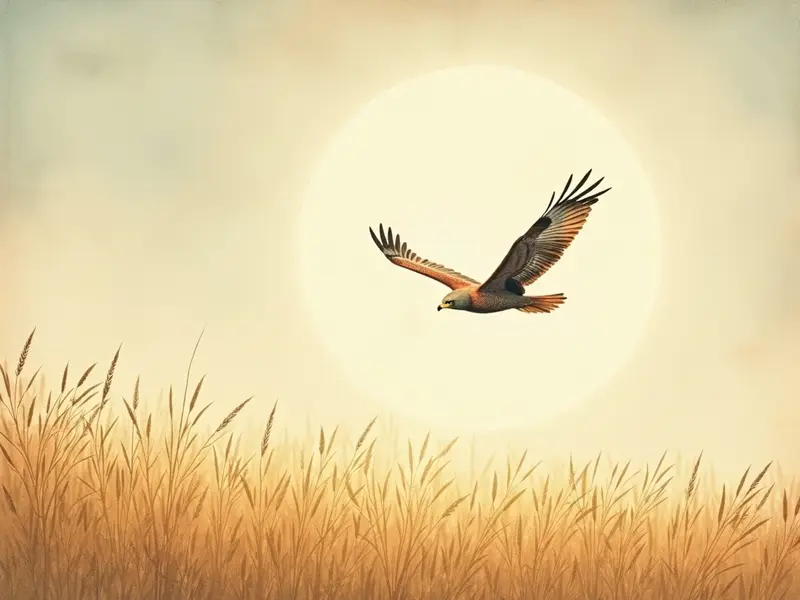 Ilustracja snu: brązowy jastrząb