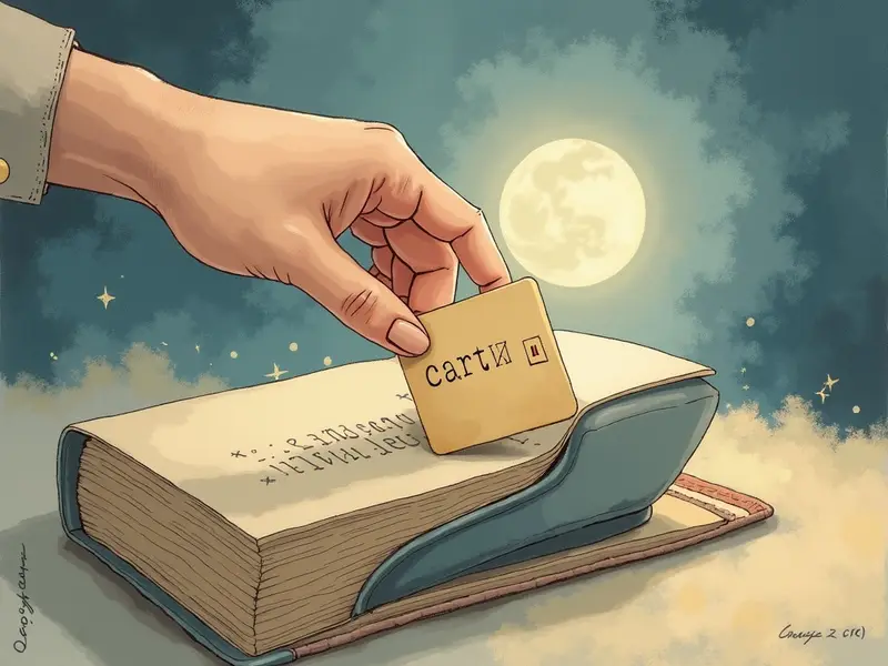 Ilustracja snu: biała karta płatnicza