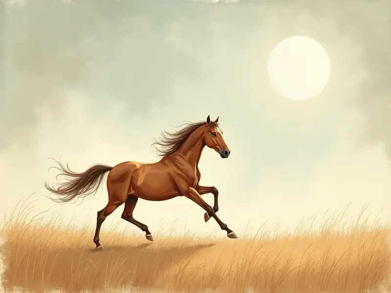 Ilustracja snu: koń