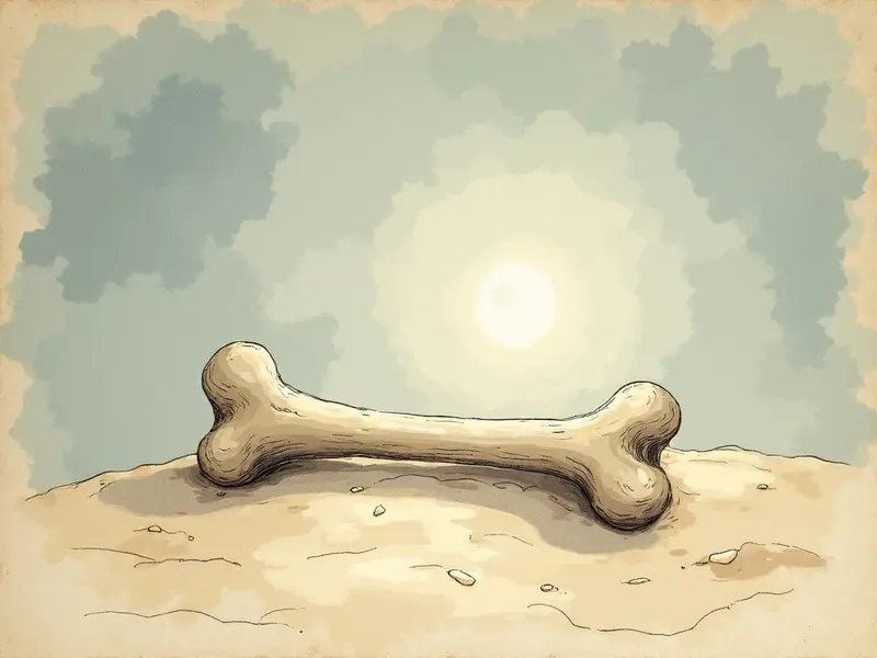 Ilustracja snu: kość