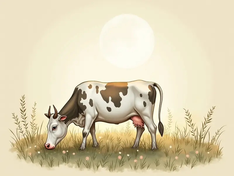 Ilustracja snu: krowa