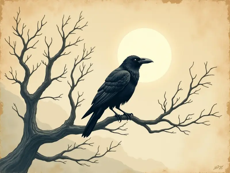 Ilustracja snu: kruk