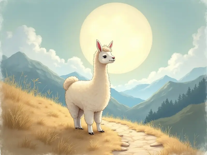 Ilustracja snu: lama