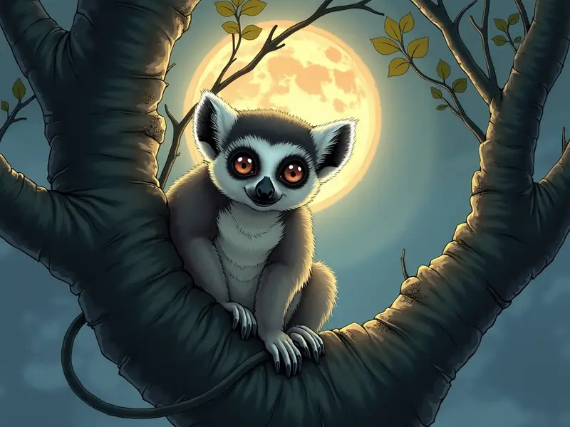 Ilustracja snu: lemur