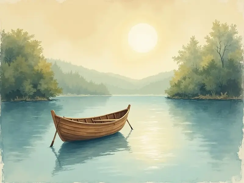 Ilustracja snu: łódź