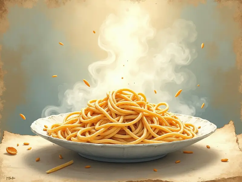 Ilustracja snu: makaron