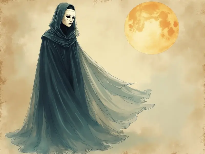 Ilustracja snu: maska