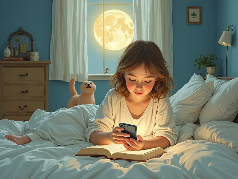 Ilustracja snu: chory nastolatek
