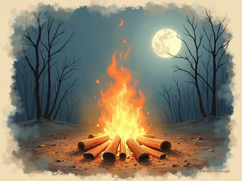 Ilustracja snu: ogień