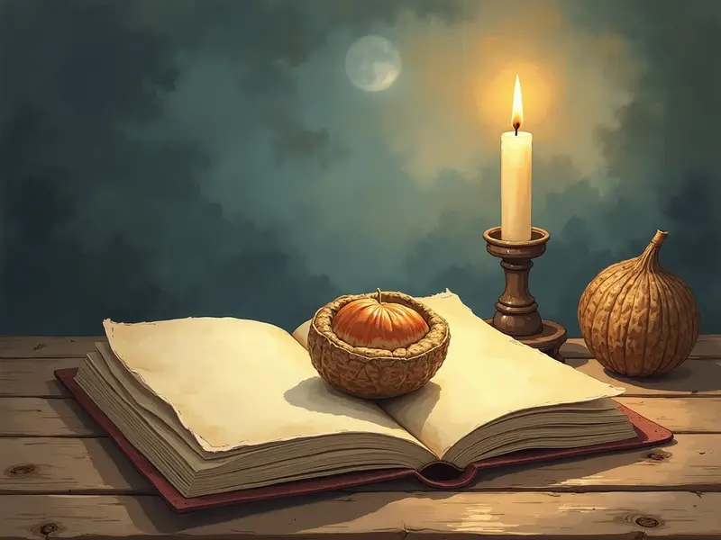 Ilustracja snu: orzech