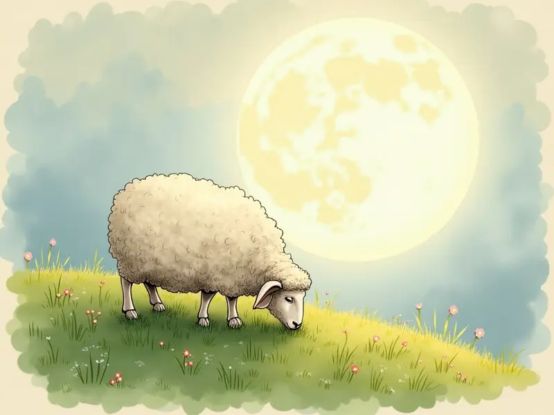 Ilustracja snu: owca