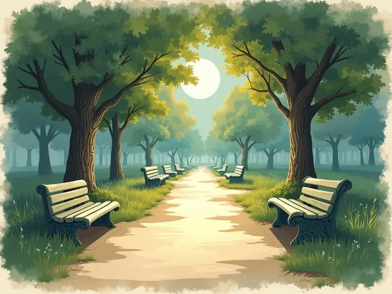 Ilustracja snu: park