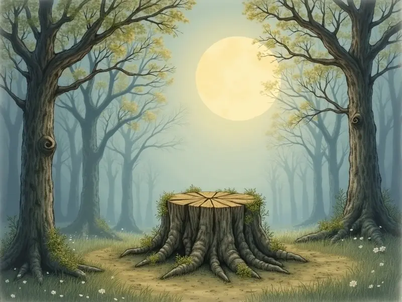 Ilustracja snu: pień