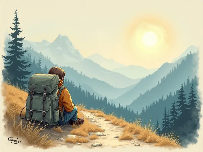 Ilustracja snu: plecak