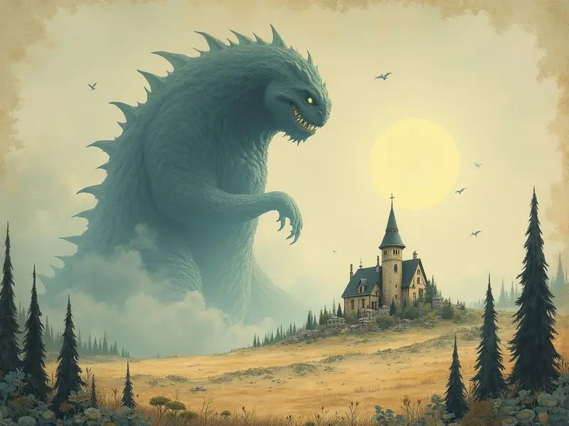 Ilustracja snu: potwór